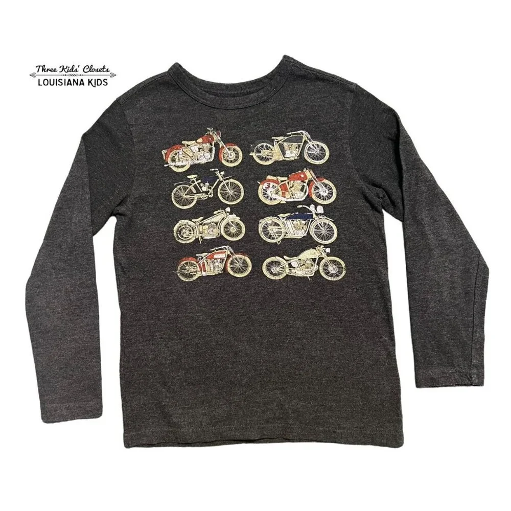 Gap Kids 6-7Y Motorcycle Graphic Tee Shirt